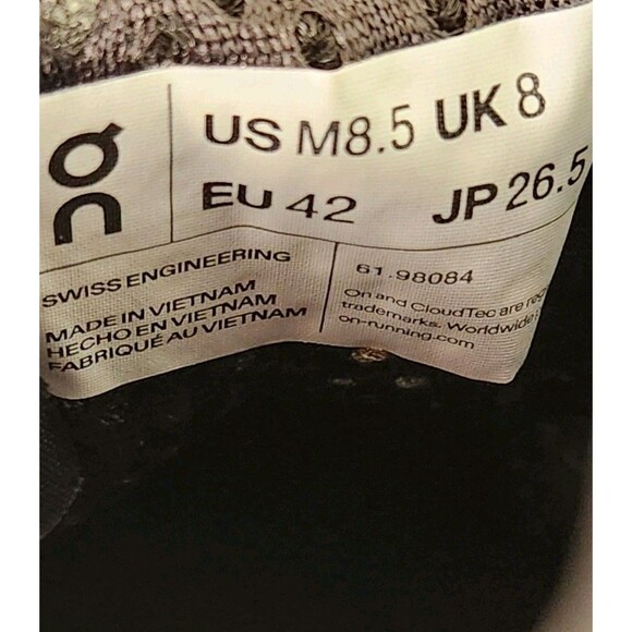 On Cloud Cloudmonster Dust Vapor Men’s Size 8.5 *NEW* - Picture 11 of 15